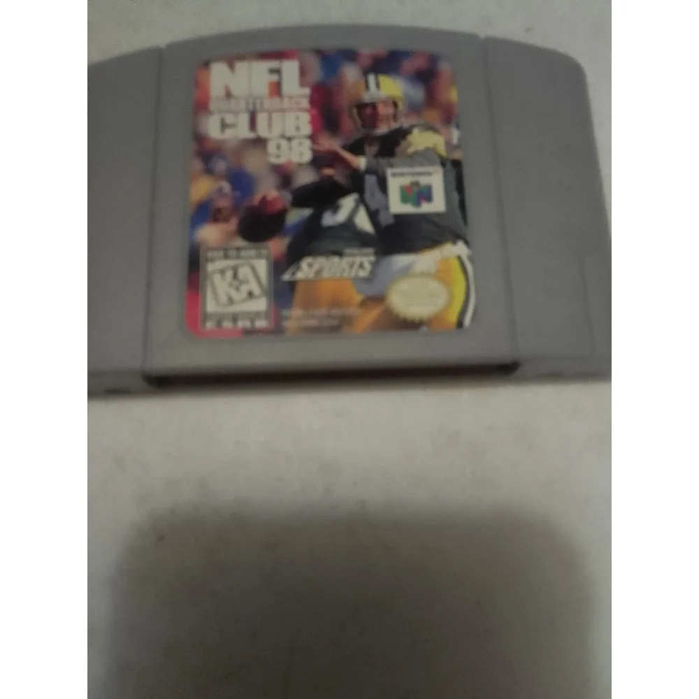 NFL Quarterback Club 98 (Nintendo 64, 1997) Game Cartridge Sports